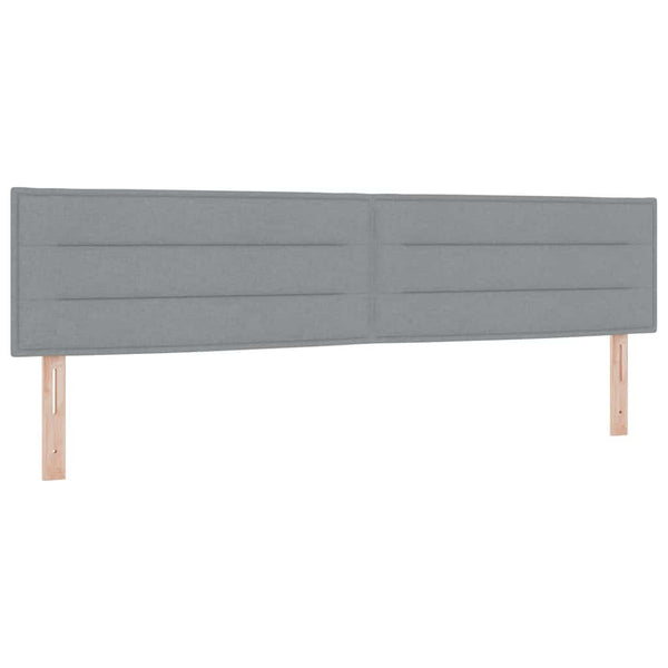 Boxspringbett Hellgrau 200x200 cm
