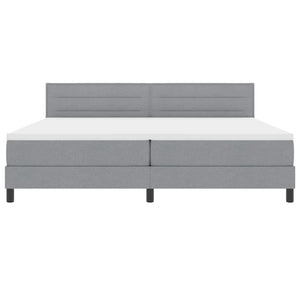 Boxspringbett Hellgrau 200x200 cm