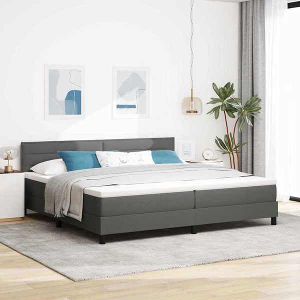 Boxspringbett Dunkelgrau 200x200 cm