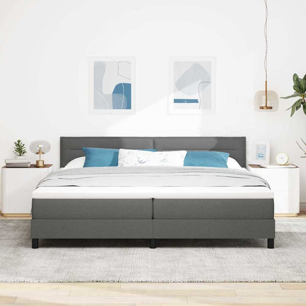 Boxspringbett Dunkelgrau 200x200 cm