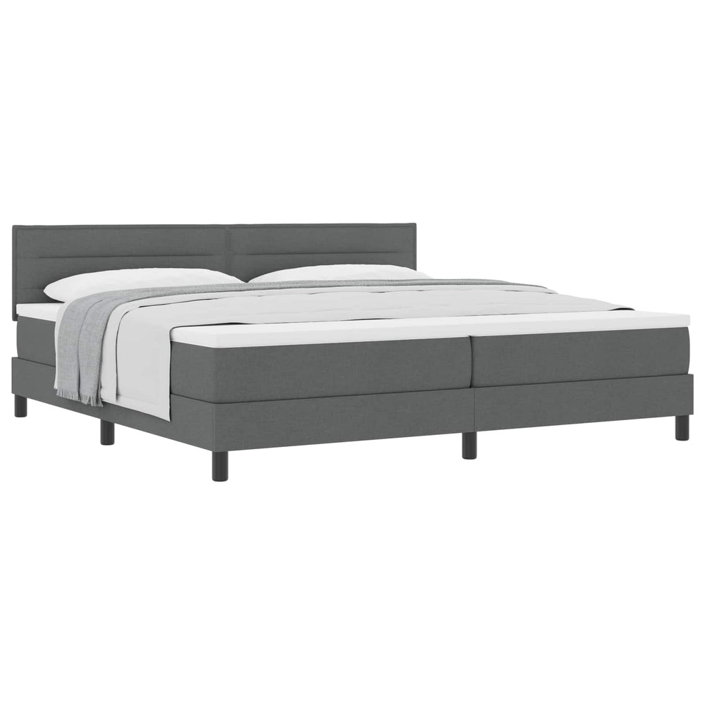 Boxspringbett Dunkelgrau 200x200 cm