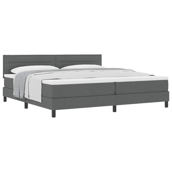Boxspringbett Dunkelgrau 200x200 cm