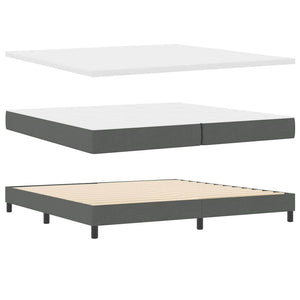 Boxspringbett Dunkelgrau 200x200 cm