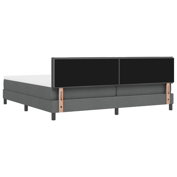 Boxspringbett Dunkelgrau 200x200 cm