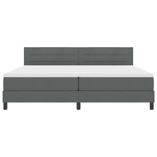 Boxspringbett Dunkelgrau 200x200 cm