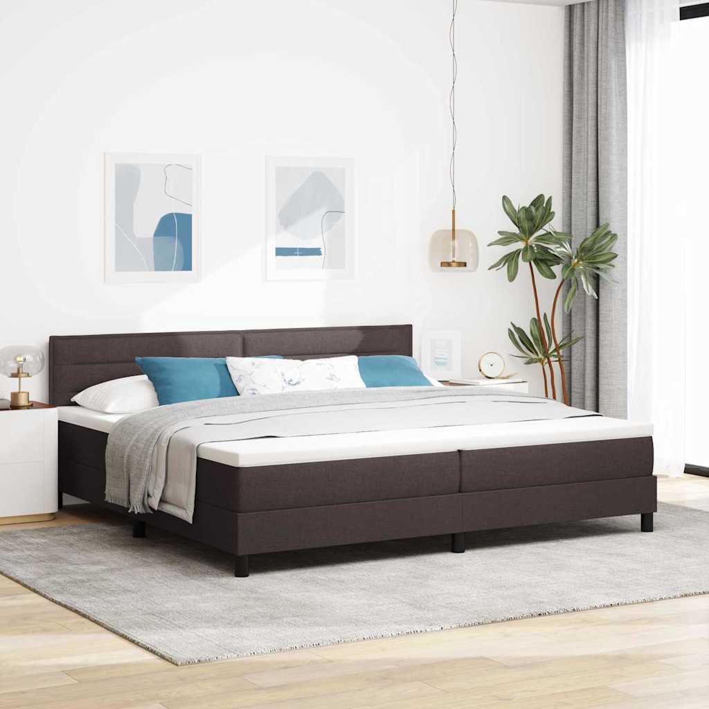 Boxspringbett Dunkelbraun 200x200 cm