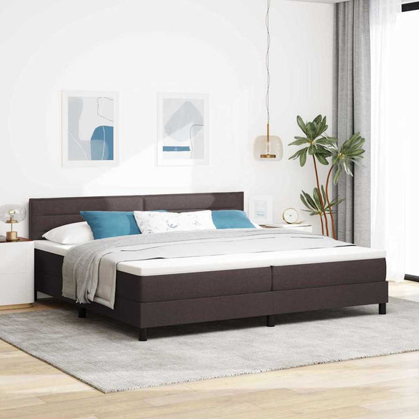 Boxspringbett Dunkelbraun 200x200 cm