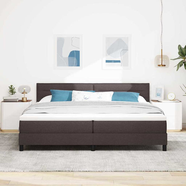 Boxspringbett Dunkelbraun 200x200 cm