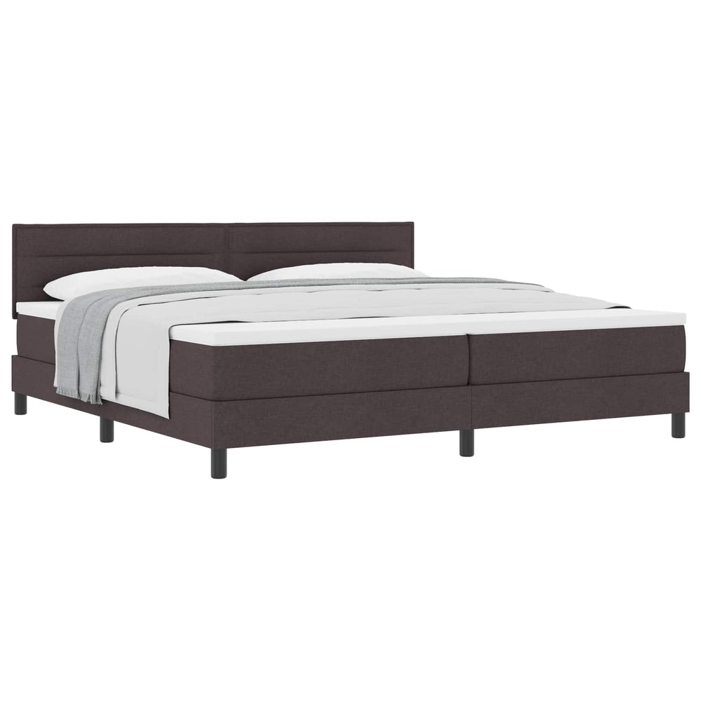 Boxspringbett Dunkelbraun 200x200 cm