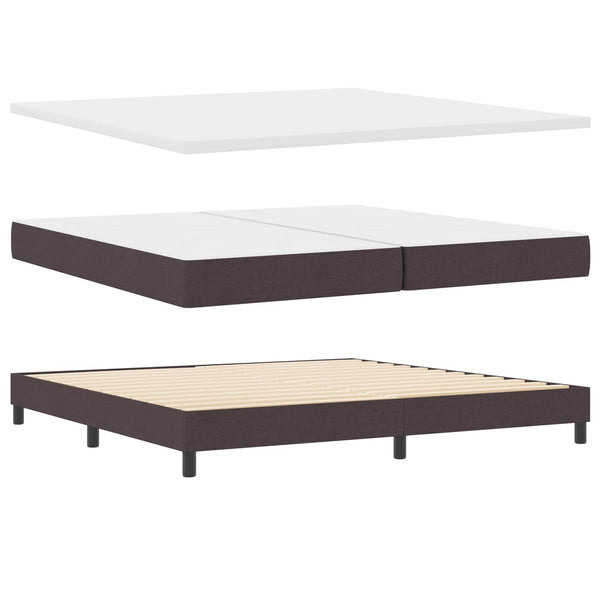 Boxspringbett Dunkelbraun 200x200 cm