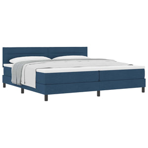 Boxspringbett Blau 200x200 cm mit Kopfteil