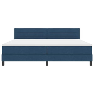 Boxspringbett Blau 200x200 cm mit Kopfteil