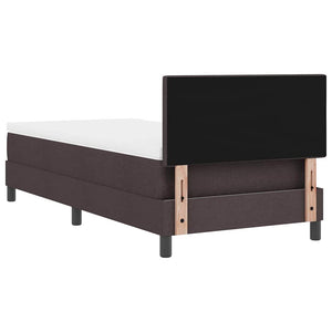 Boxspringbett Dunkelbraun 90x190 cm mit Kissen