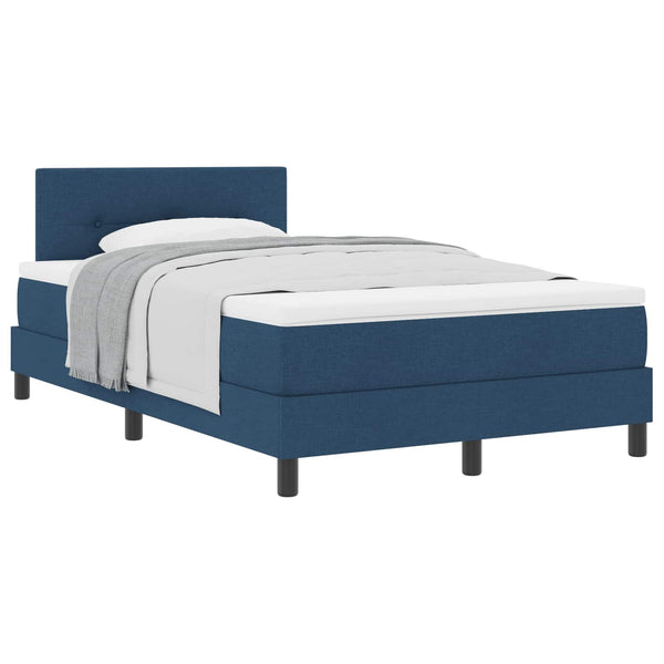 Boxspringbett Blau 120x200 cm mit Kopfteil