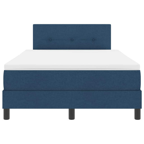 Boxspringbett Blau 120x200 cm mit Kopfteil