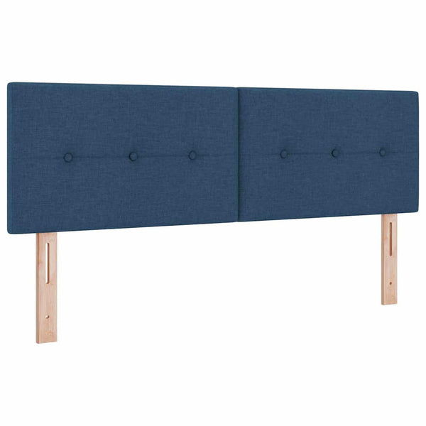 Boxspringbett Blau 160x200 cm mit Kopfteil