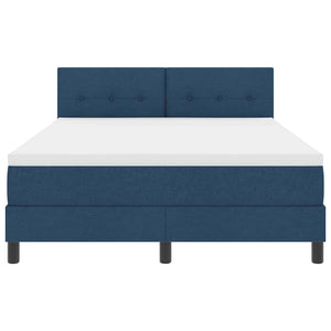Boxspringbett Blau 160x200 cm mit Kopfteil