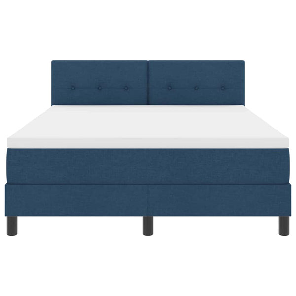 Boxspringbett Blau 160x200 cm mit Kopfteil