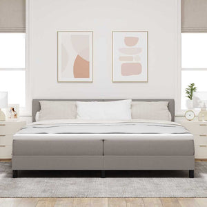 Boxspringbett Taupe 200x200 cm