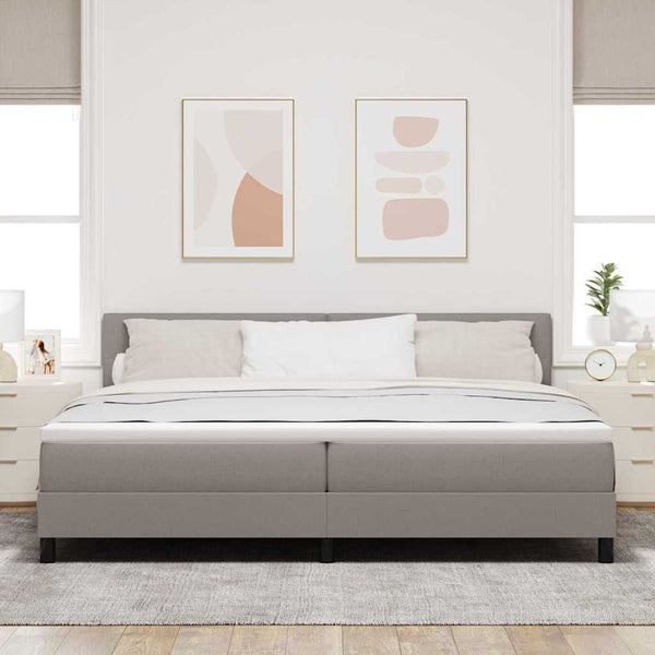 Boxspringbett Taupe 200x200 cm