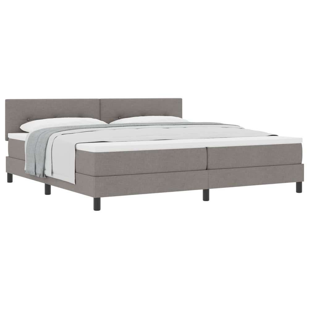 Boxspringbett Taupe 200x200 cm