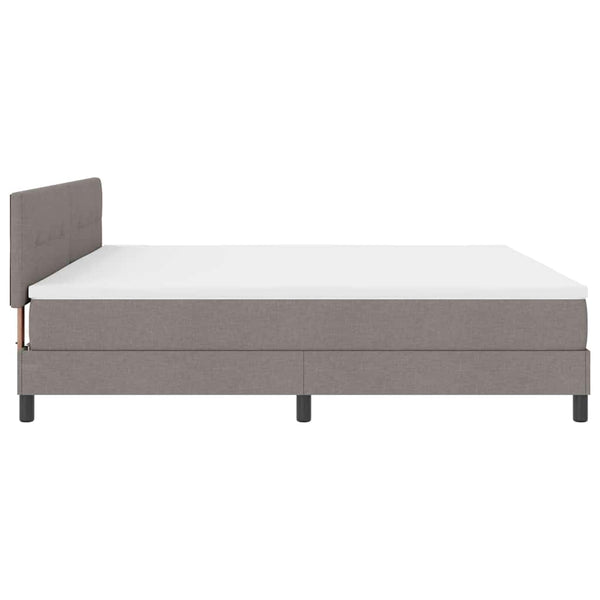 Boxspringbett Taupe 200x200 cm