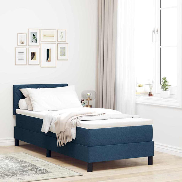 Boxspringbett Blau 80x200 cm mit Matratze