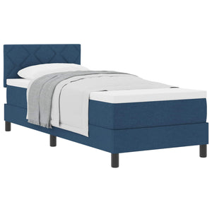 Boxspringbett Blau 80x200 cm mit Matratze