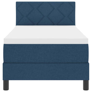 Boxspringbett Blau 80x200 cm mit Matratze