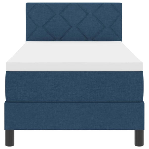 Boxspringbett Blau 80x200 cm mit Matratze