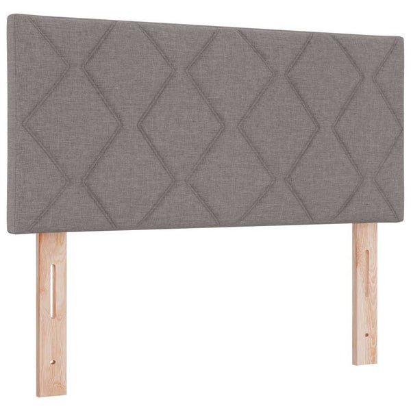 Boxspringbett Taupe 90x190 cm mit Kopfteil