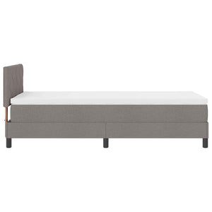 Boxspringbett Taupe 90x190 cm mit Kopfteil