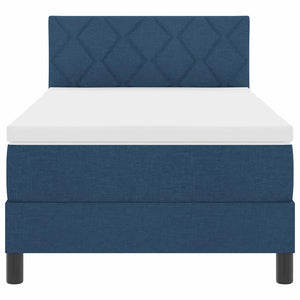 Boxspringbett Blau 90x190 cm mit Matratze