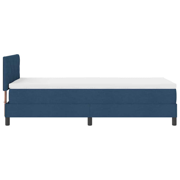 Boxspringbett Blau 90x190 cm mit Matratze