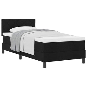 Boxspringbett mit Matratze 100x200 cm Schwarz