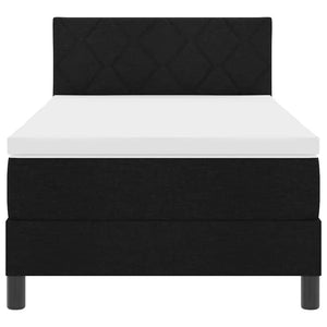 Boxspringbett mit Matratze 100x200 cm Schwarz