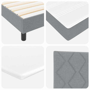 Boxspringbett Hellgrau 120x190 cm