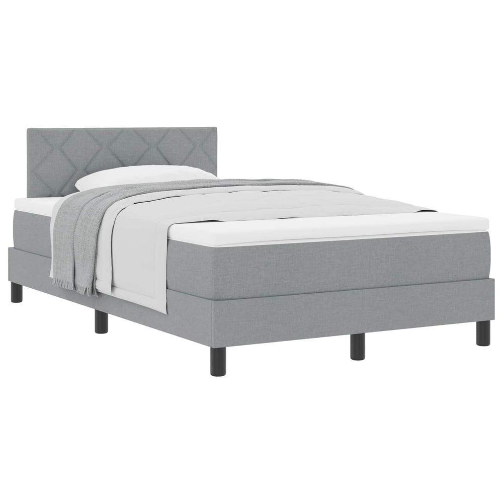 Boxspringbett Hellgrau 120x190 cm