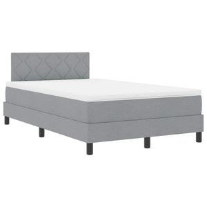 Boxspringbett Hellgrau 120x190 cm