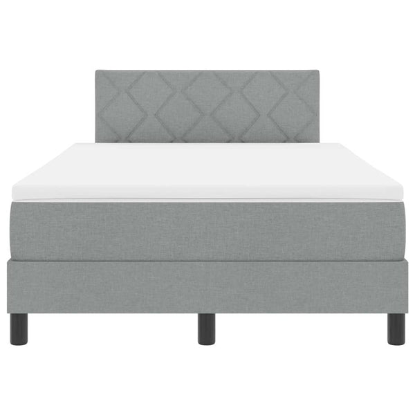 Boxspringbett Hellgrau 120x190 cm