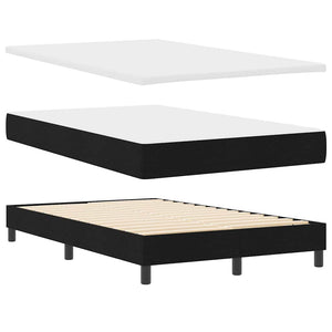 Boxspringbett Schwarz 120x200 cm mit Kissen