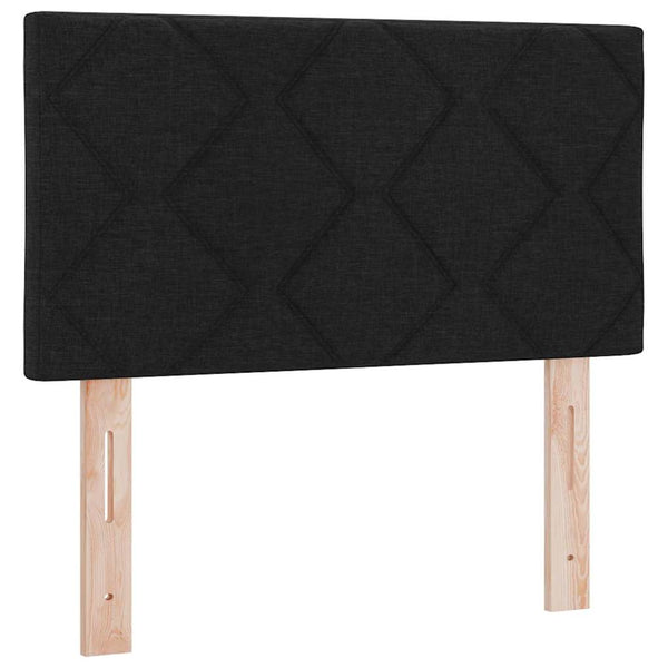 Boxspringbett Schwarz 120x200 cm mit Kissen