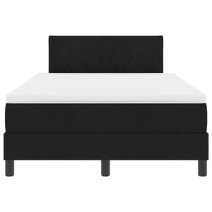 Boxspringbett Schwarz 120x200 cm mit Kissen