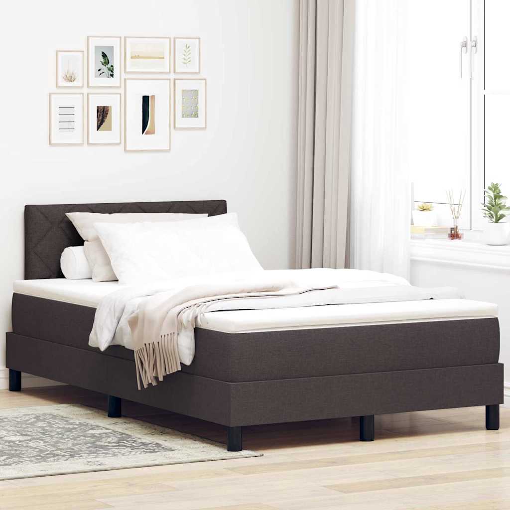 Boxspringbett Dunkelbraun 120x200 cm