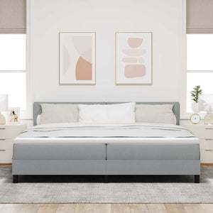 Boxspringbett Hellgrau 200x200 cm