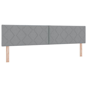 Boxspringbett Hellgrau 200x200 cm