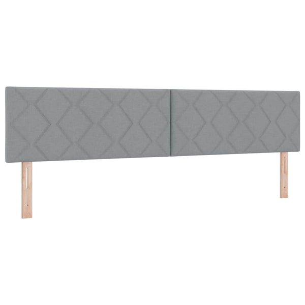 Boxspringbett Hellgrau 200x200 cm
