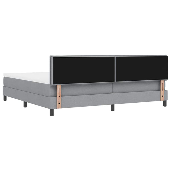 Boxspringbett Hellgrau 200x200 cm