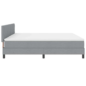Boxspringbett Hellgrau 200x200 cm
