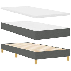 Boxspringbett Dunkelgrau 90x190 cm